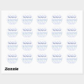 Waves Ahoy Custom Ronde Sticker (Vel)