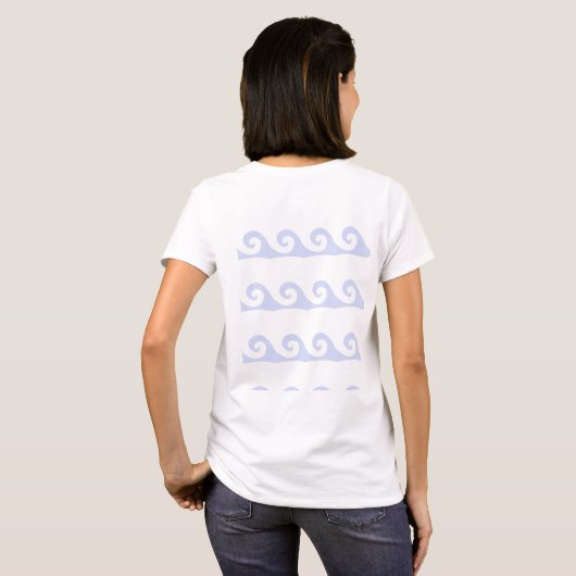 Waves Ahoy Custom T-shirt (Achterkant volledig)