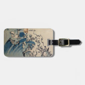 Waves and Birds, c.1825 (kleurenhoutblokafdruk) Bagagelabel (Voorkant horizontaal)