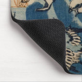 Waves and Birds, c.1825 (kleurenhoutblokafdruk) Muismat (Hoek)