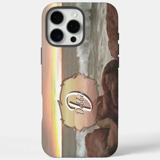 Waves and Boulders 0893 Case-Mate iPhone Case (Achterkant)