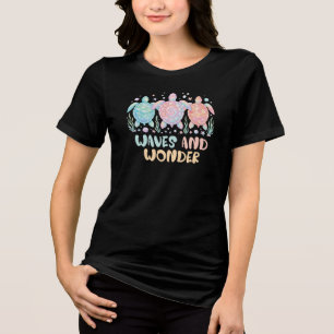 Waves And Wonder Zomer  Tri-Blend Shirt