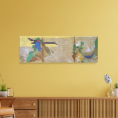 Waves at Matsushima (links), Tawaraya Sotatsu Canvas Afdruk (Insitu (Woonkamer))