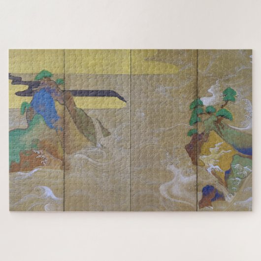 Waves at Matsushima (links), Tawaraya Sotatsu Legpuzzel (Horizontaal)