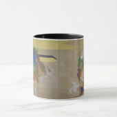 Waves at Matsushima (links), Tawaraya Sotatsu Mok (Midden)