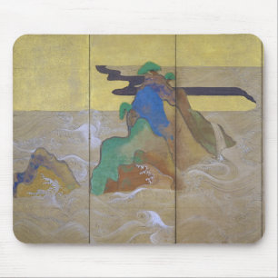 Waves at Matsushima (links), Tawaraya Sotatsu Muismat