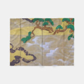 Waves at Matsushima (rechts), Tawaraya Sotatsu Fleece Deken (Voorkant (Horizontaal))