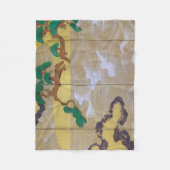 Waves at Matsushima (rechts), Tawaraya Sotatsu Fleece Deken (Voorkant)