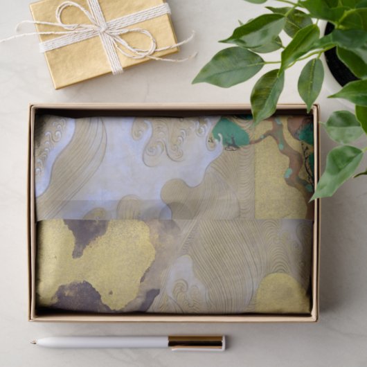 Waves at Matsushima (rechts), Tawaraya Sotatsu Tissuepapier (Geschenk)