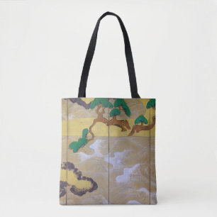 Waves at Matsushima (rechts), Tawaraya Sotatsu Tote Bag