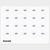Waves basketbal maken ronde sticker (Vel)