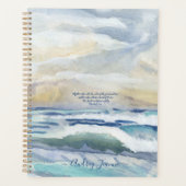 Waves Beach Zee Kust Kustkust Waterverf Planner (Voorkant)