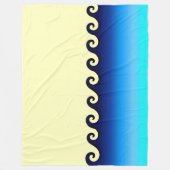 Waves Blanket 60 x 80 inch Fleece Deken (Voorkant)