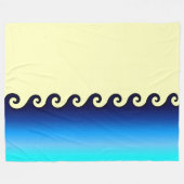 Waves Blanket 60 x 80 inch Fleece Deken (Voorkant (Horizontaal))