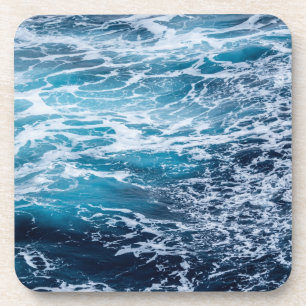 Waves Blue Ocean Summer Beach Bier Onderzetter