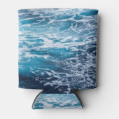 Waves Blue Ocean Summer Beach Blikjeskoeler (Voorkant)