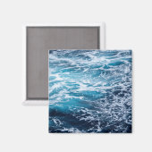 Waves Blue Ocean Summer Beach Magneet (Voorkant / Achterkant)