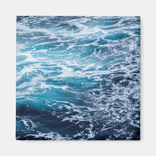 Waves Blue Ocean Summer Beach Magneet (Voorkant)