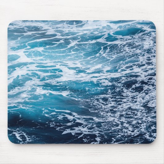Waves Blue Ocean Summer Beach Muismat (Voorkant)
