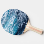 Waves Blue Ocean Summer Beach Tafeltennisbatje (Zijkant)