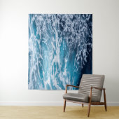 Waves Blue Ocean Summer Beach Wandkleed (In situ)