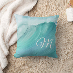 Waves Blues Aquas Custom Modern Kussen