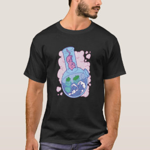 Waves Bong joint Cat T-shirt