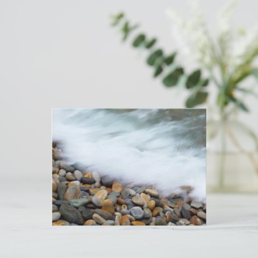 Waves Breaking Onto Pebbles, Tsitsikamma Briefkaart (Staand voorkant)