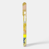 WAVES / Bright Gele Blauwe Zwemelen in gouden Spar Case-Mate iPhone Case (Achterkant / Links)