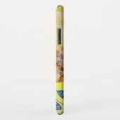 WAVES / Bright Gele Blauwe Zwemelen in gouden Spar Case-Mate iPhone Case (Achterkant/rechts)