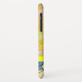 WAVES / Bright Gele Blauwe Zwemelen in gouden Spar Case-Mate iPhone Case (Achterkant/links)