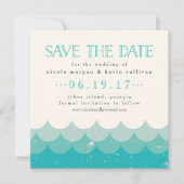 Waves bruiloft Save The Date (Voorkant)