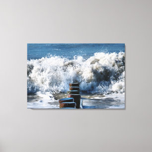 WAVES CANVAS AFDRUK