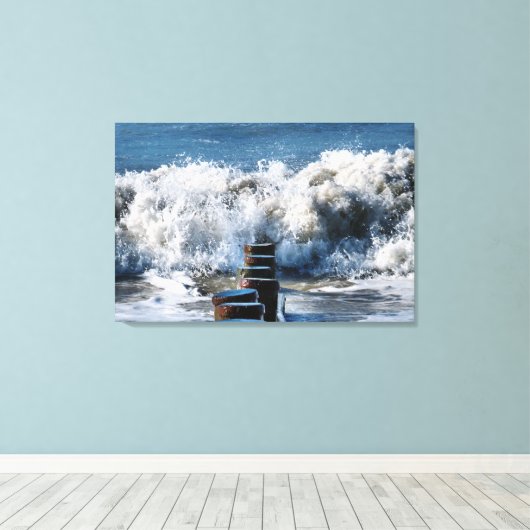 WAVES CANVAS AFDRUK (Insitu (Houten vloer))