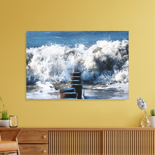 WAVES CANVAS AFDRUK (Insitu (Woonkamer))
