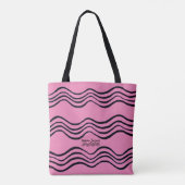 Waves Canvas tas (Achterkant)