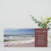 Waves Crash op Sandy Beach Kaart (Staand voorkant)