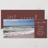 Waves Crash op Sandy Beach Kaart (Voorkant / Achterkant)