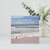 Waves Crash op Sandy Beach Kaart (Staand voorkant)