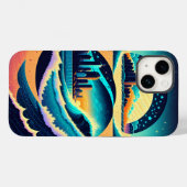 Waves crashen stadslichten sterren nachtelijke bos Case-Mate iPhone case (Achterkant (horizontaal))