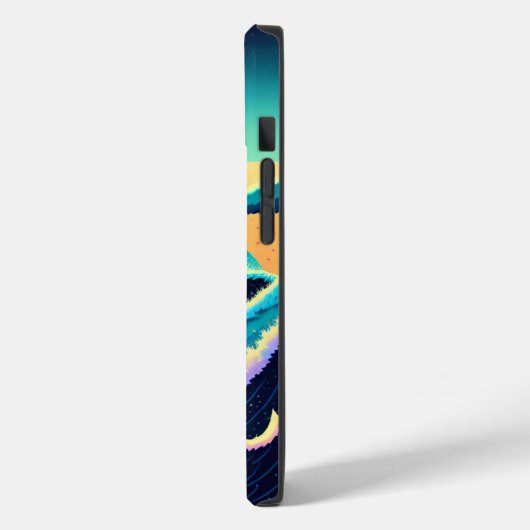 Waves crashen stadslichten sterren nachtelijke bos Case-Mate iPhone case (Achterkant / Links)