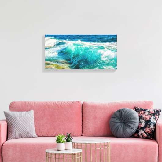 Waves Crashing Canvas Art (Insitu (Woonkamer))