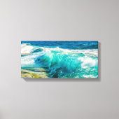 Waves Crashing Canvas Art Afdruk (Voorkant)