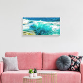 Waves Crashing Canvas Art Afdruk (Insitu (Woonkamer))