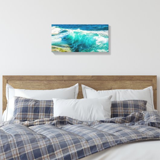 Waves Crashing Canvas Art Afdruk (Insitu (Slaapkamer))