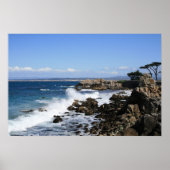 Waves Crashing, Monterey Bay Foto (2 van 2) Poster (Voorkant)