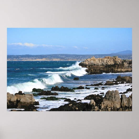 Waves Crashing, Pacific Coast Photo (1 van 2) Poster (Voorkant)