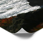 Waves Crashing, San Fransisco Bay, Portret Poster (Hoek)