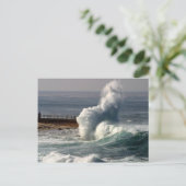 Waves Crashing Seals La Jolla Briefkaart (Staand voorkant)