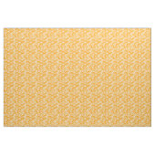 Waves, Curls and Spirals Pattern op Saffron Gold Stof (Yard (91,4 cm))